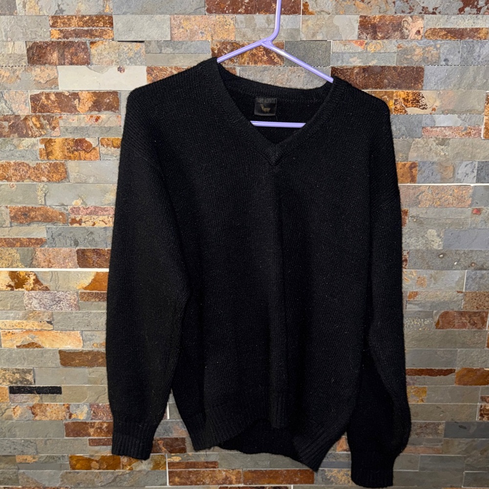 Classic Black V-Neck Sweater